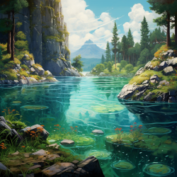 The healing power of nature, combining images of lush landscapes and peaceful water elements.
